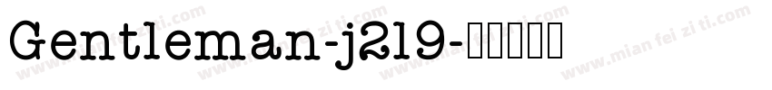 Gentleman-j2l9字体转换