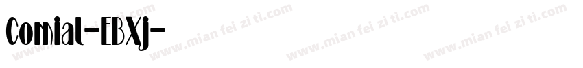 Comial-EBXj字体转换