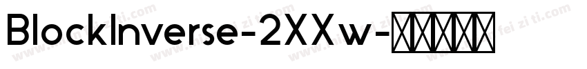 BlockInverse-2XXw字体转换