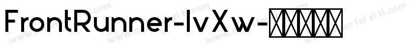 FrontRunner-lvXw字体转换