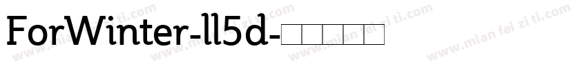 ForWinter-ll5d字体转换