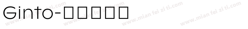 Ginto字体转换