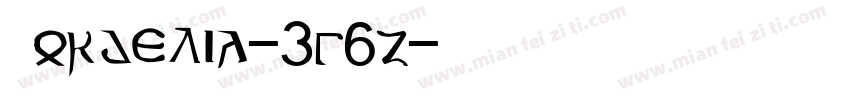 Cordelia-3G6Z字体转换