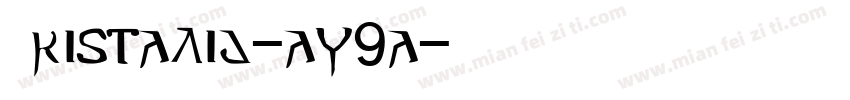 Cristalid-aW9a字体转换