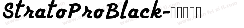 StratoProBlack字体转换