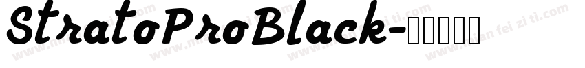 StratoProBlack字体转换