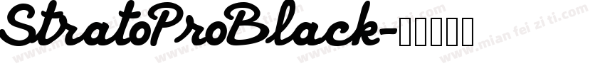 StratoProBlack字体转换