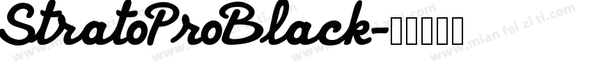 StratoProBlack字体转换