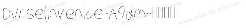 Durselinvenice-A9dm字体转换