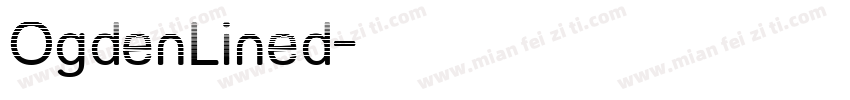 OgdenLined字体转换