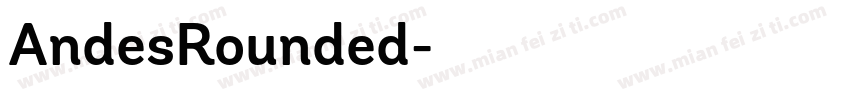 AndesRounded字体转换