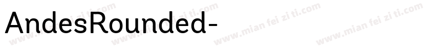 AndesRounded字体转换
