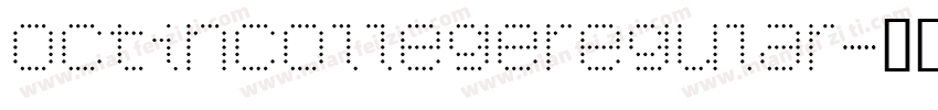 octincollegeregular字体转换