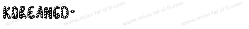 KoreanGD字体转换