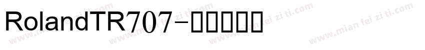 RolandTR707字体转换