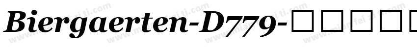 Biergaerten-D779字体转换