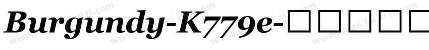 Burgundy-K779e字体转换