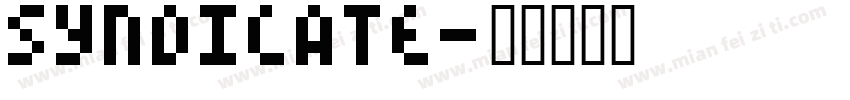 Syndicate字体转换