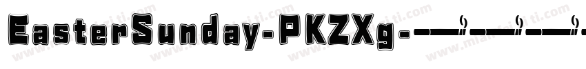 EasterSunday-PKZXg字体转换