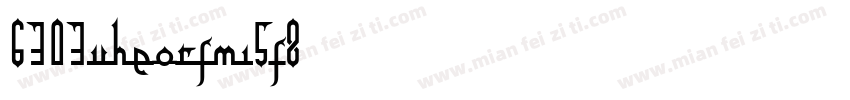 6303UHEoRfMi5F8字体转换