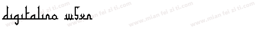 Digitalino-w5Xn字体转换