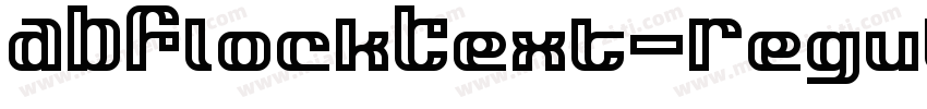 ABFlockText-Regular字体转换