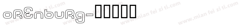 Orenburg字体转换