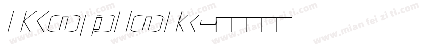 Koplok字体转换