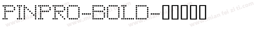 PINPRO-BOLD字体转换