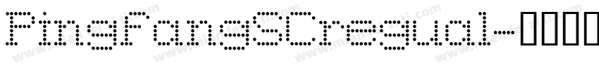 PingfangSCregual字体转换