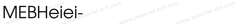 MEBHeiei字体转换