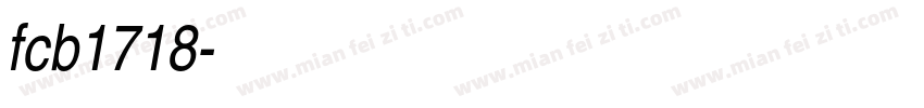 fcb1718字体转换