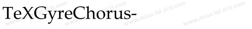 TeXGyreChorus字体转换