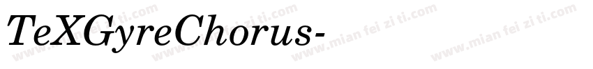 TeXGyreChorus字体转换