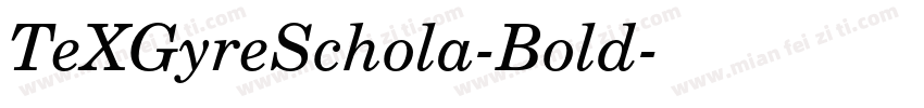 TeXGyreSchola-Bold字体转换