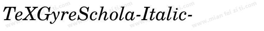 TeXGyreSchola-Italic字体转换