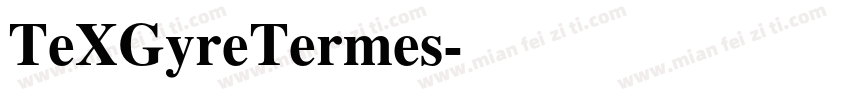 TeXGyreTermes字体转换