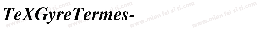 TeXGyreTermes字体转换