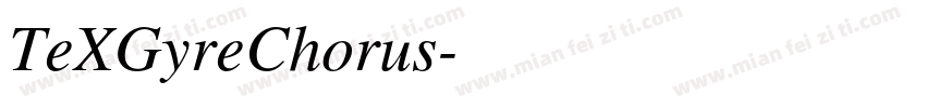 TeXGyreChorus字体转换