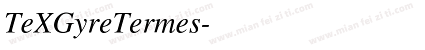 TeXGyreTermes字体转换