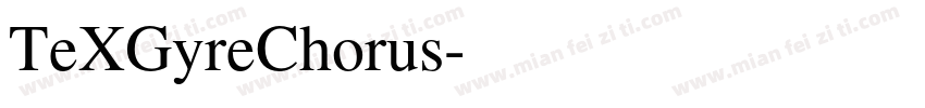 TeXGyreChorus字体转换