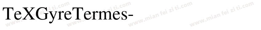 TeXGyreTermes字体转换