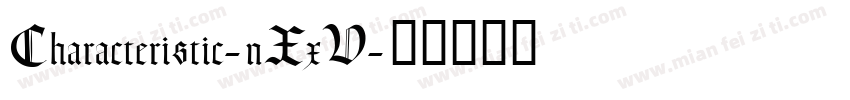 Characteristic-nXxV字体转换