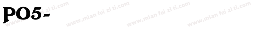 华康PO5字体转换