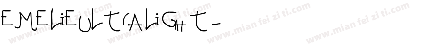 EMELIEULTRALIGHT字体转换