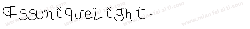 GESSUniquelight字体转换