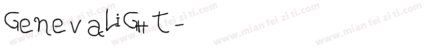 GenevaLIGHT字体转换