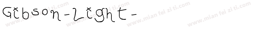 Gibson-light字体转换