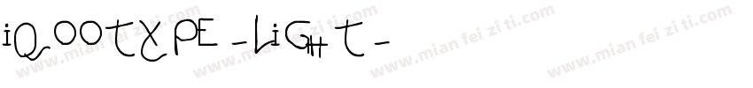 IQOOTYPE-LIGHT字体转换