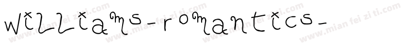 Williams-romantics字体转换